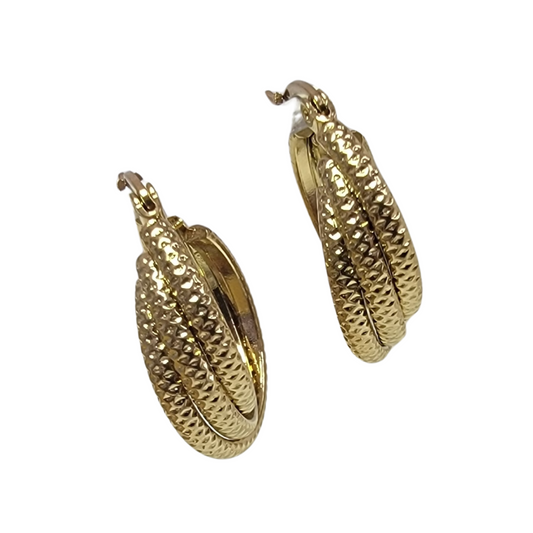 Twisted Hoop Earrings