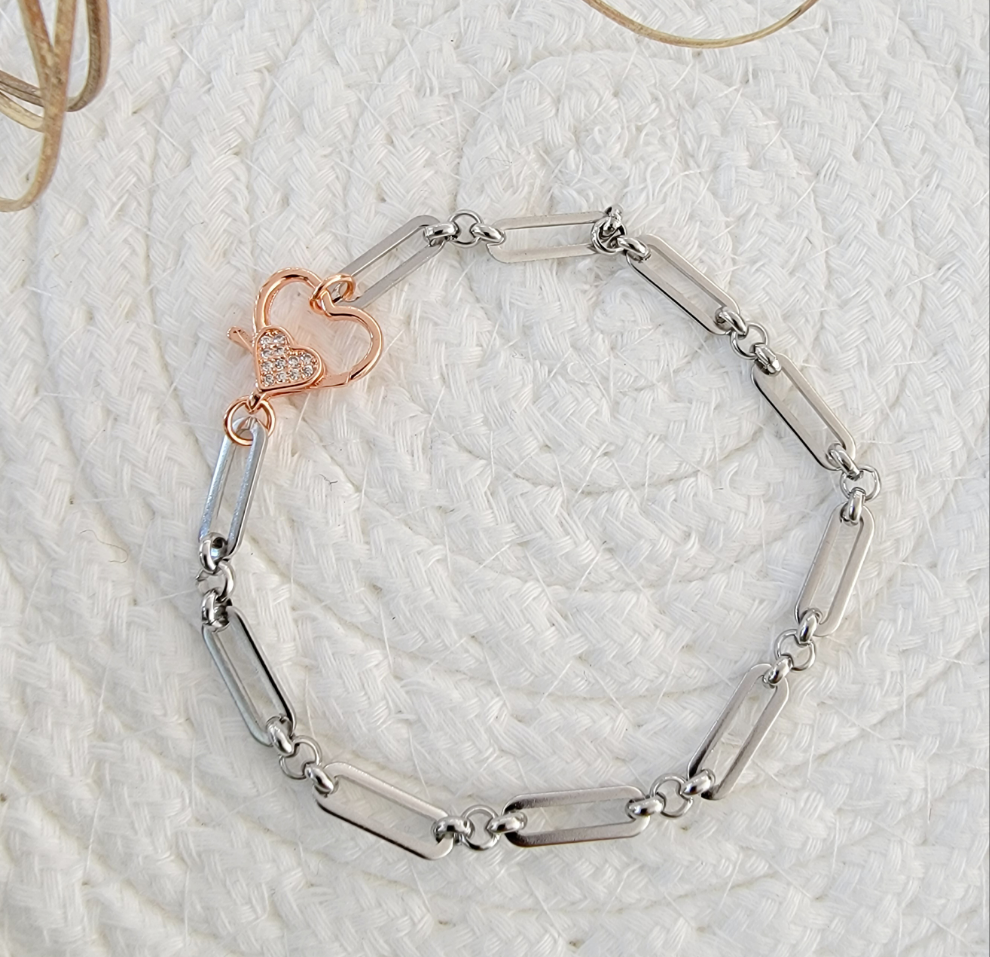 Heart Clip Bracelet