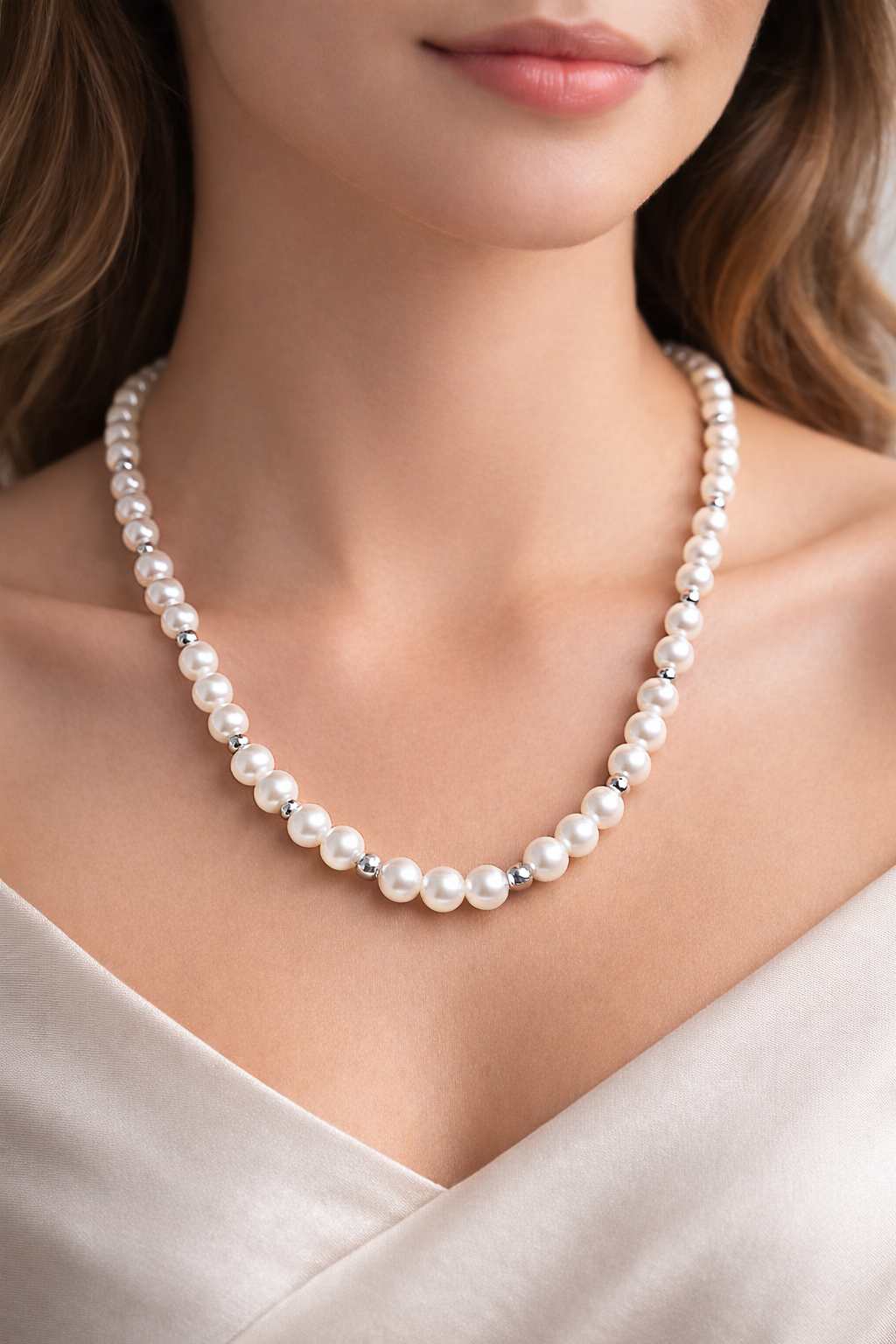 Elegant Imitation Pearl Necklace